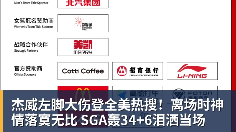 杰威左脚大伤登全美热搜！离场时神情落寞无比 SGA轰34+6泪洒当场